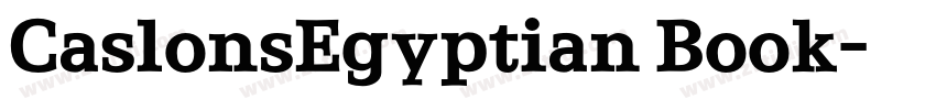 CaslonsEgyptian Book字体转换